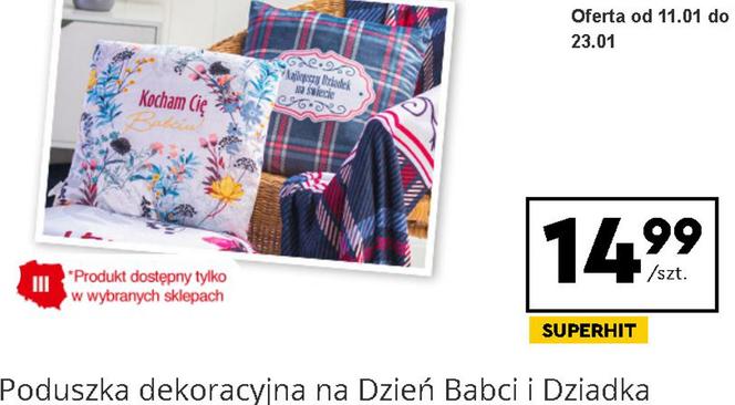 Poduszka dekoracyjna na Dzień Babci i Dziadka
