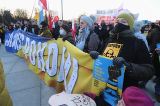 Kijów, Warszawa - wspólna sprawa!. Mieszkańcy stolicy na antywojennych protestach