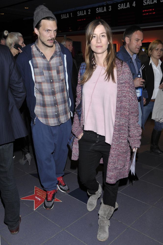 Maja Ostaszewska z partnerem