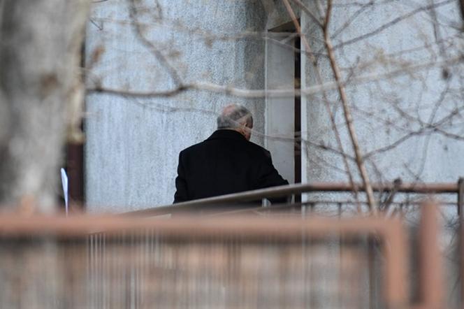 Jarosław Kaczyński w drodze do sejmu
