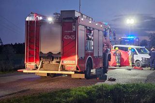 Śmiertelny wypadek na szosie Gniezno - Czerniejewo w Gębarzewie, skuter uderzył w busa