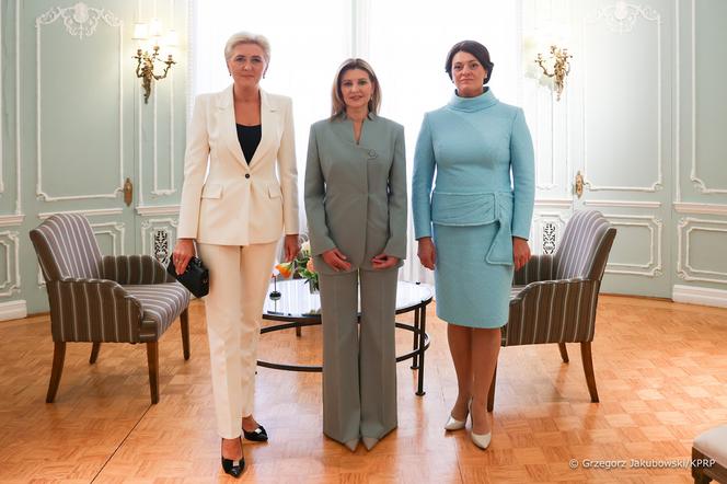 Spotkanie Pierwszych Dam Polski, Ukrainy i Litwy. Agata Kornhauser–Duda, Ołena Zełenska i Diana Nausėdienė