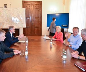 Konferencja prasowa Tuska z Von Der Leyen, Fico