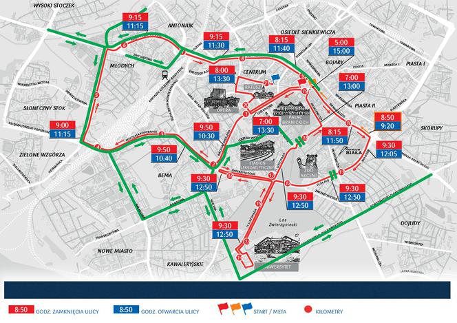 7. PKO Białystok Półmaraton. Uwaga kierowcy! Będą spore utrudnienia w ruchu