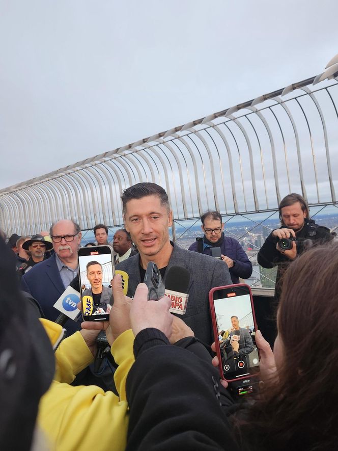 Lewandowski rozświetlił Empire State Building