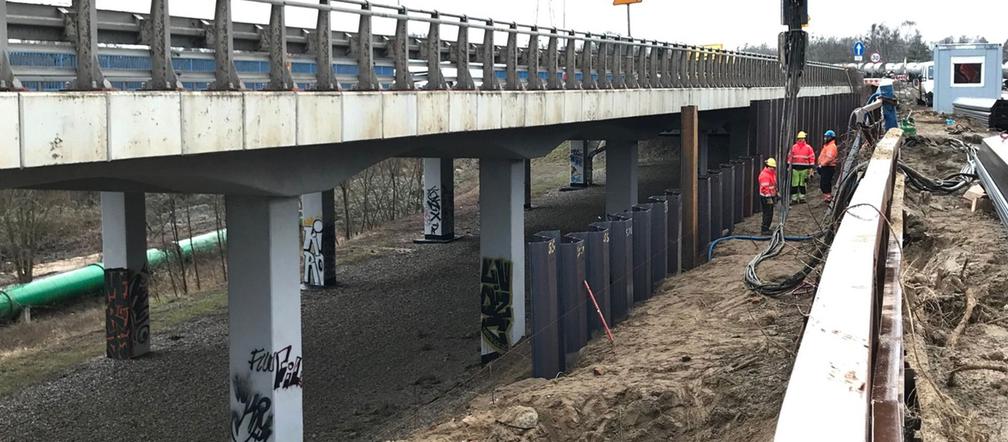 Budowa węzła Granitowa - styczeń 2020