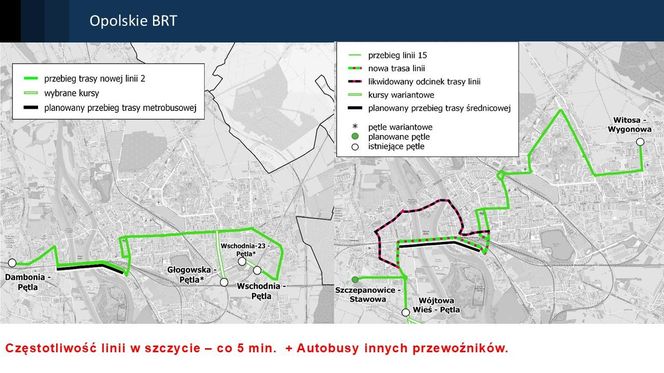 Trasa autobusów MZK Opole