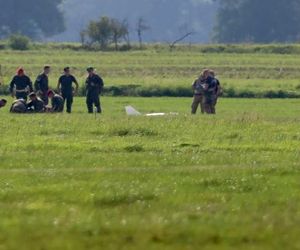 Dron runął na pole rolnika pod Elblągiem