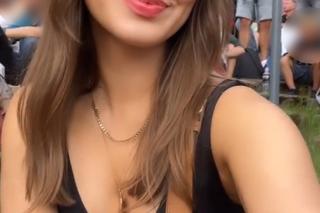 Marcelina Ziętek z głębokim dekoltem pod Wielką Krokwią