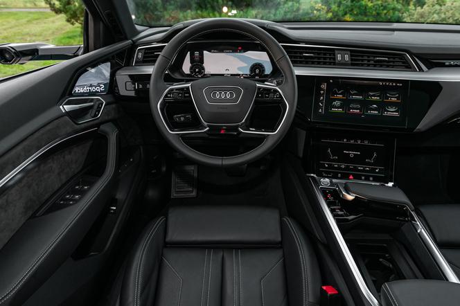 Wnętrze Audi e-tron Sportback 55 quattro S line