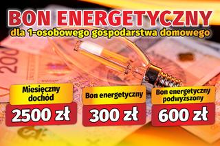Bon energetyczny dla 1-osobowego gospodarstwa domowego