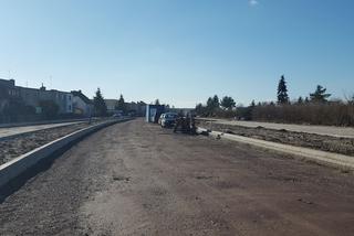 Budowa ronda na skrzyżowaniu Szybowników z Wolińską w Lesznie