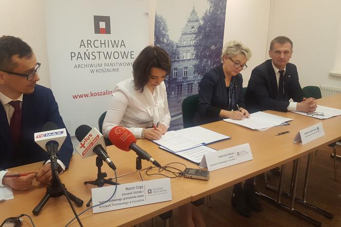 Dziś podpisano oficjalne porozumienie dotyczące współpracy Archiwum Państwowego w Koszalinie z Kuratorium Oświaty w Szczecinie.