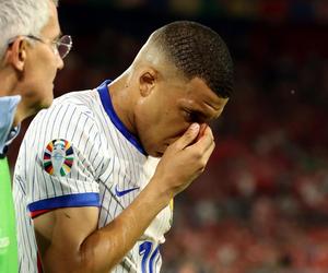 Kontuzja nosa Mbappe podczas Euro 2024