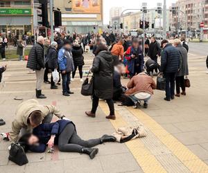 Wypadek w Szczecinie plac Rodła 