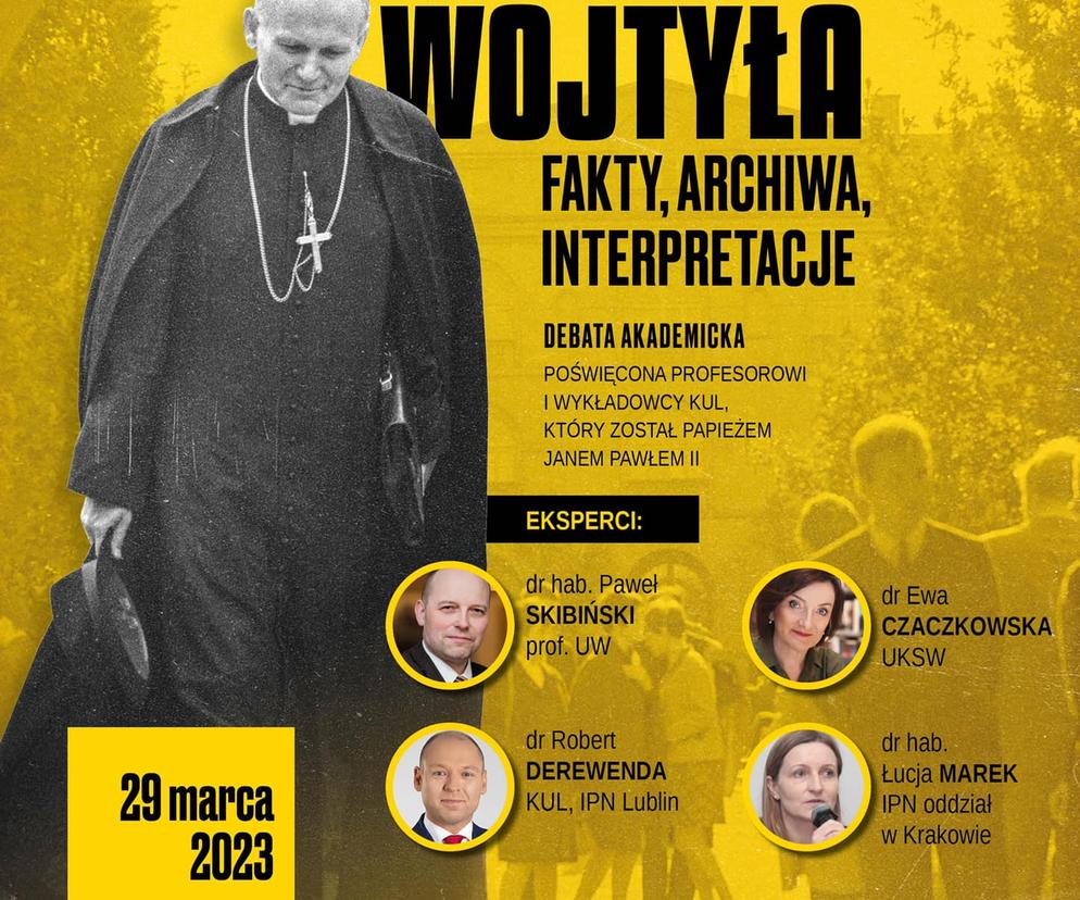 Debata akademicka na KUL - plakat wydarzenia