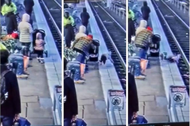 Kobieta zepchnęła 3-letnią dziewczynkę na tory kolejowe. Szokujące sceny na dworcu w Portland