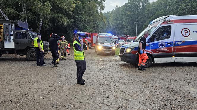 Wypadek w pobliżu Konotopu  - autobus z tirem 