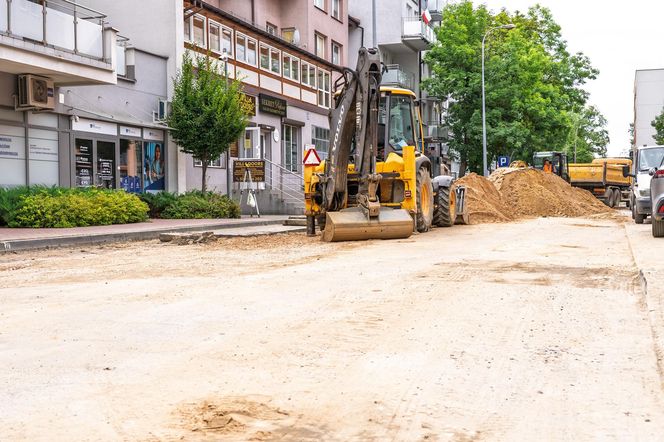 Siedlce: trwają roboty drogowe na ul. Błonie