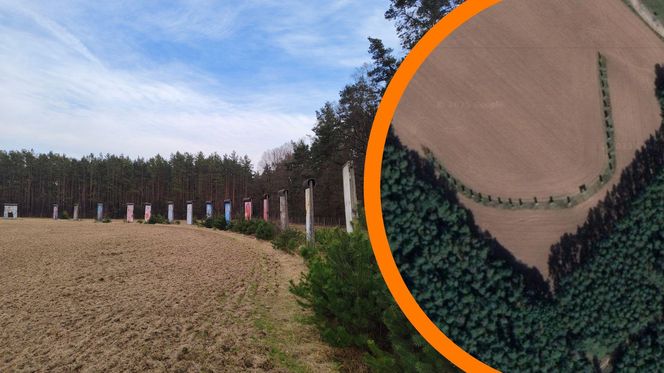 Największa kolekcja muru berlińskiego jest pod Wrocławiem. Na polu ustawiono kilkadziesiąt żelbetowych płyt z NRD