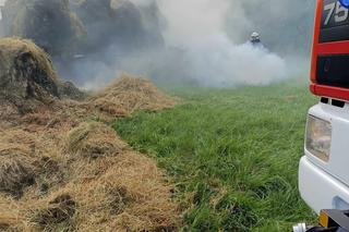 Pożar siana w Tymowej. Strażacy dwa razy wracali na miejsce zdarzenia