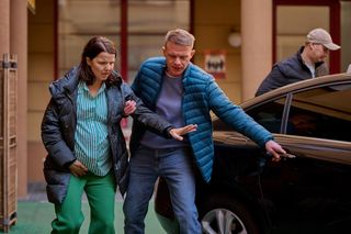 Na Wspólnej odc. 4032: Marta (Joanna Jabłczyńska), Kamil (Kazimierz Mazur)