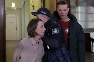 Pierwsza miłość odc. 3952. Melka (Ewa Jakubowicz), Piotrek (Michał Mikołajczak)