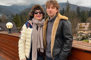 Ksawery Królikowski z mamą