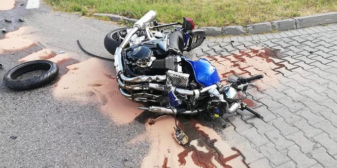 PRZERAŻAJĄCY wypadek motocyklisty w Małopolsce