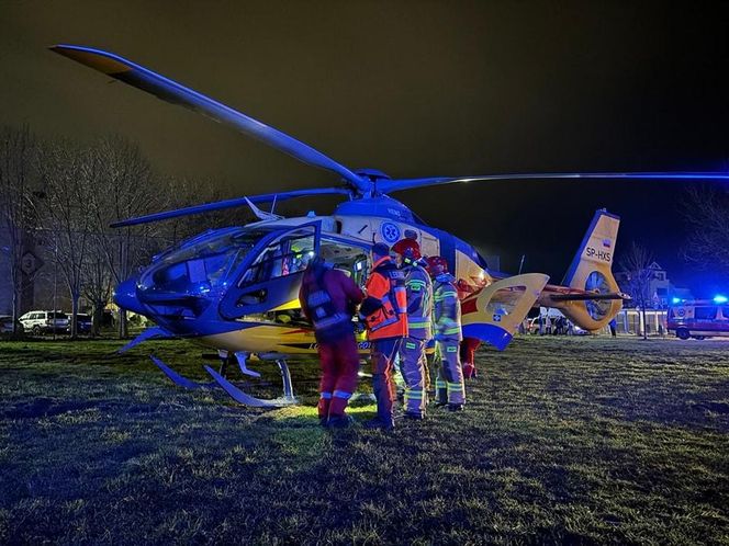 Nocny pożar na płk. Dąbka w Gdyni. Nie żyje jedna osoba