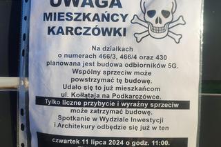 Protest mieszkańców Karczówki w Kielcach