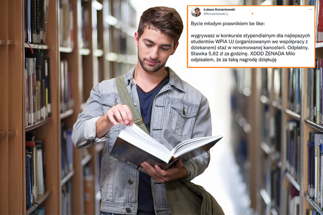 Głodowe stawki za praktyki i staże. Bycie młodym prawnikiem be like: 5,62 zł za godzinę
