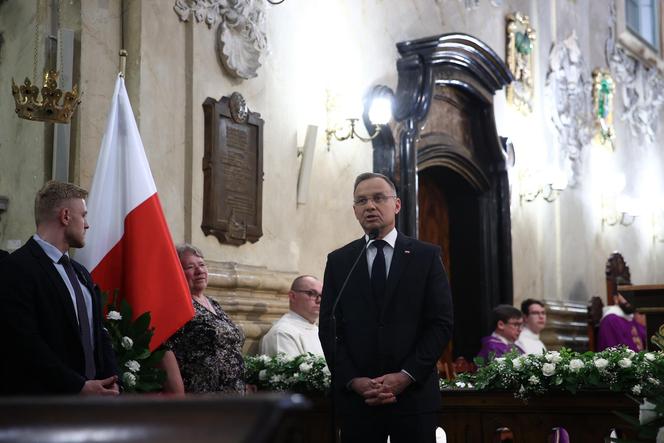 Andrzej Duda na pogrzebie Jacka Zielińskiego