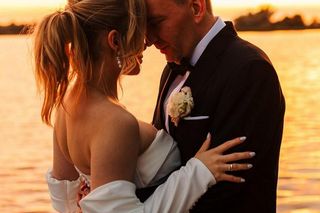 Łukasz Schreiber z żoną Weroniką