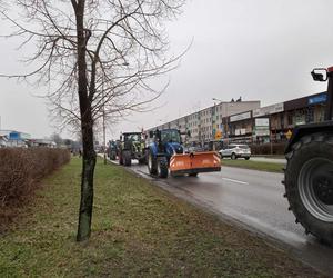 Strajk rolników w Małopolsce. Ciągniki wyjechały na drogi regionu tarnowskiego