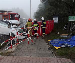 Śmiertelny wypadek w Ostrzeszowie! Trzyosobowa rodzina wjechała pod tira 