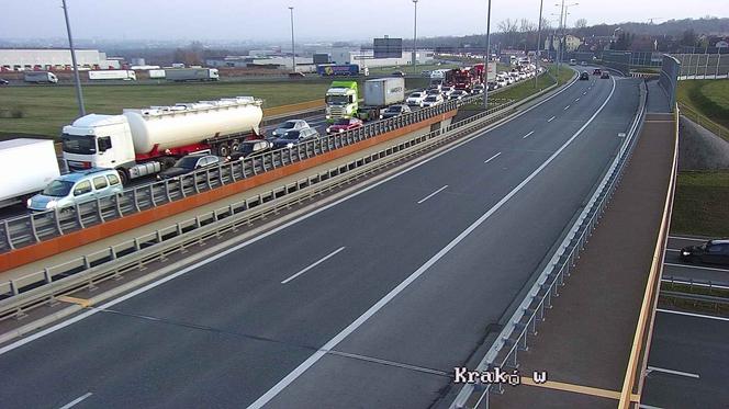 Gigantyczne utrudnienia i korki na obwodnicy Krakowa