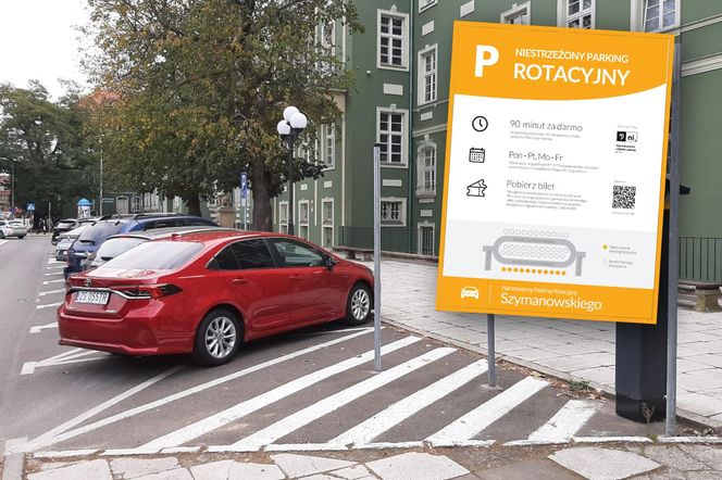 Niestrzeżony Parking Rotacyjny przy urzędzie miasta