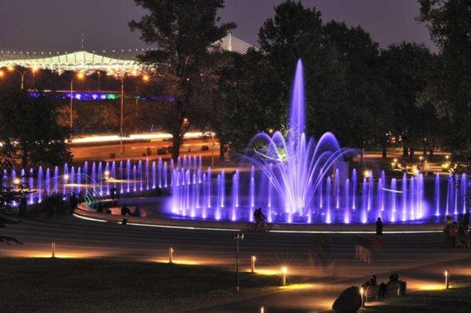 Zimowa Iluminacja w Multimedialnym Parku Fontann