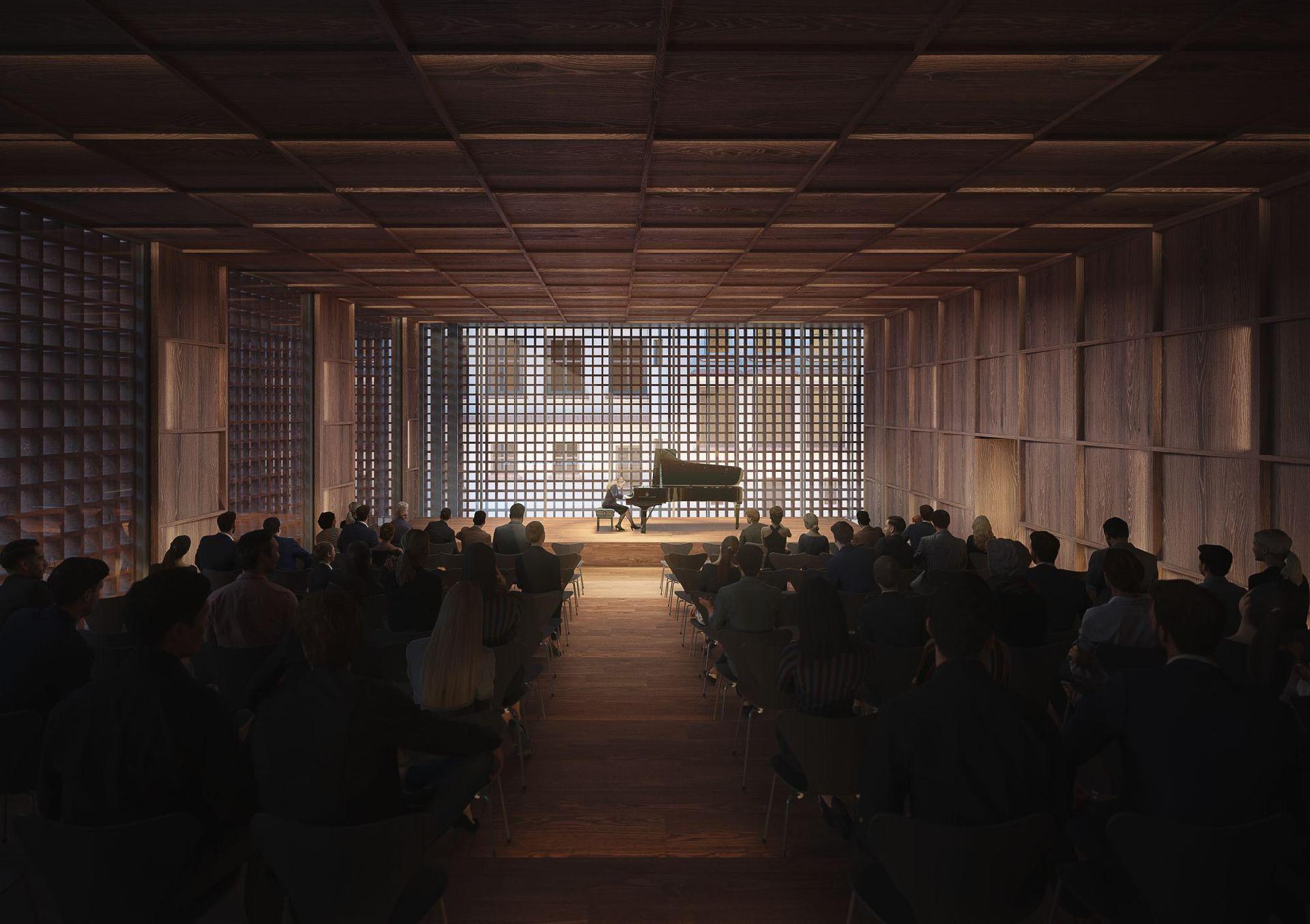 Aula miejska w Rzeszowie według biura ZIEMIA