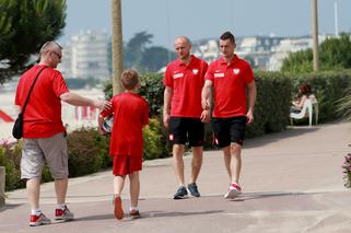 Michał Pazdan, Krzysztof Mączyński, spacer, La Baule, Euro 2016