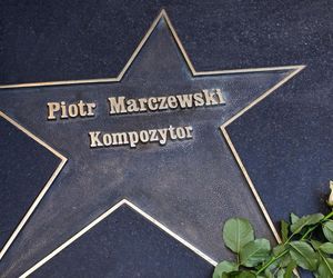 Piotr Marczewski w Łódzkiej Alei Gwiazd