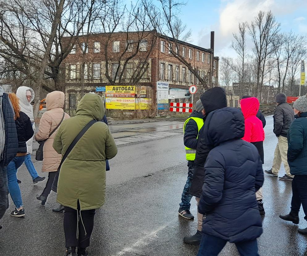 Protest mieszkańców osiedla Kalinowa w Sosnowcu
