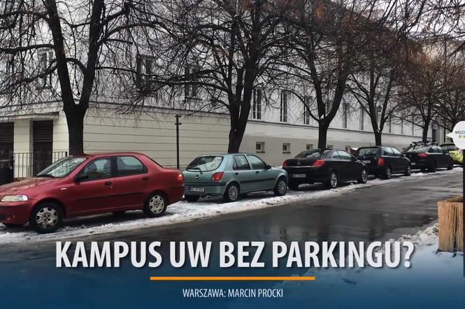 Studenci i pracownicy UW domagają się likwidacji parkingu przy głównym kampusie przy Krakowskim Przedmieściu