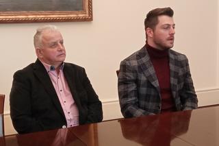 Mateusz Rudyk z wizytą u prezydenta Grudziądza