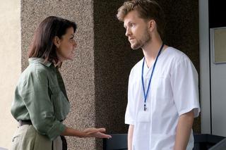 M jak miłość odc. 1679. Łukasz (Jakub Józefowicz), Patrycja (Alżbeta Lenska)