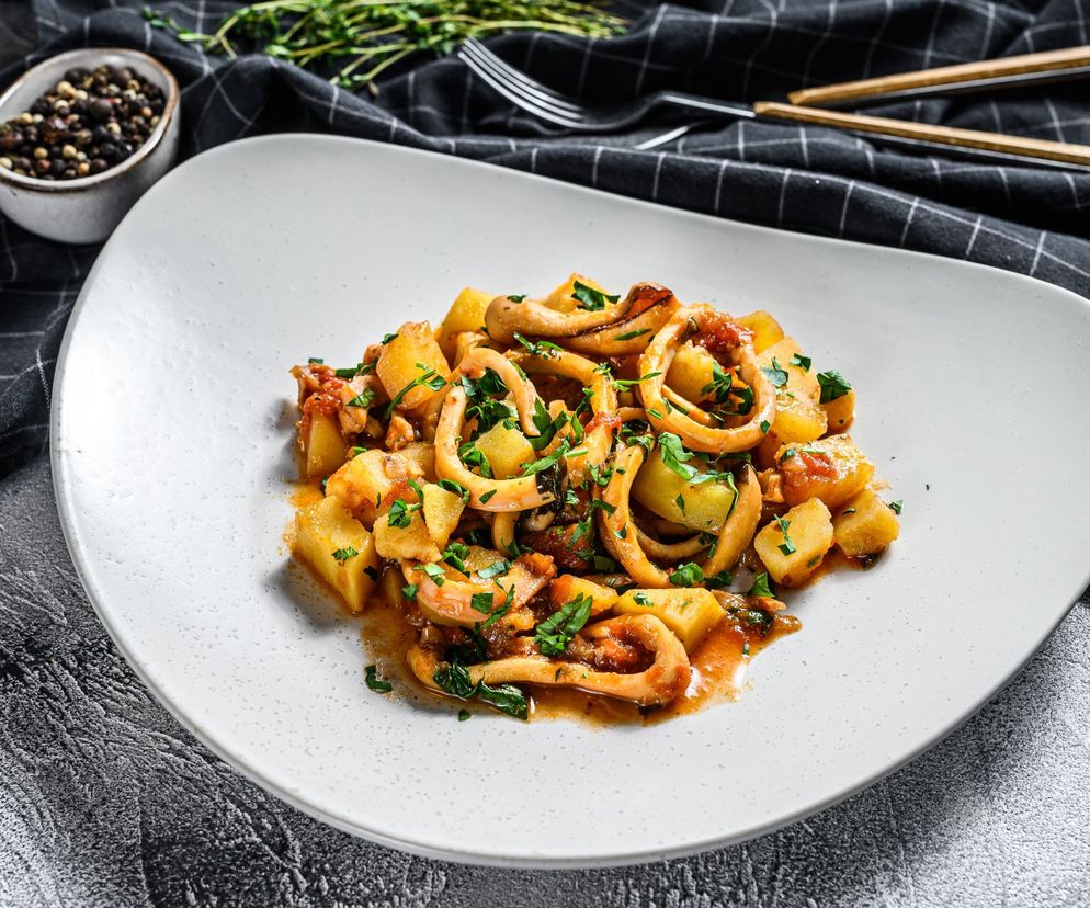 mątwa w białym winie