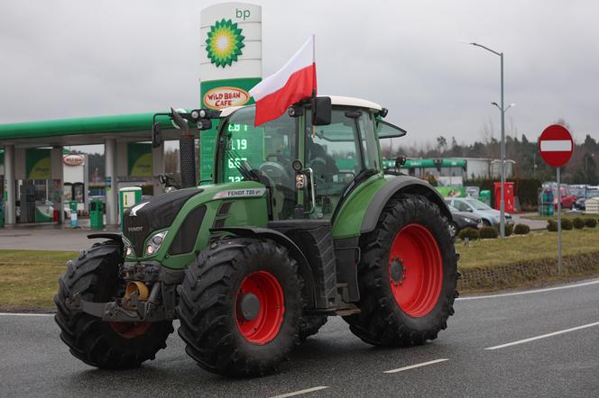 Protest rolników w Pyrzowicach