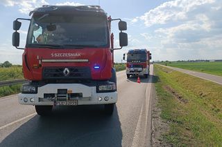 Wypadek niedaleko Kąkolewa 