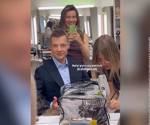 M jak miłość sesja. Dominika Kachlik (Franka), Farał Mroczek (Paweł)